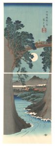 Monkey Bridge in Kai Province 【Reproduction】 / Hiroshige I