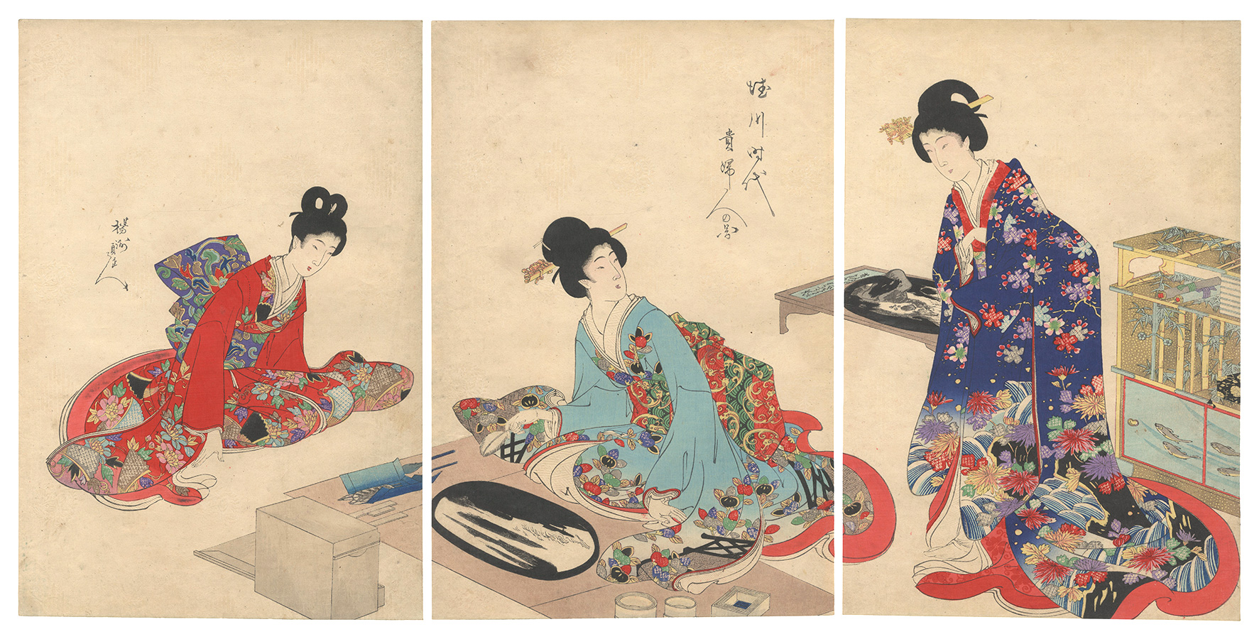 Chikanobu “Ladies of the Tokugawa Period”／