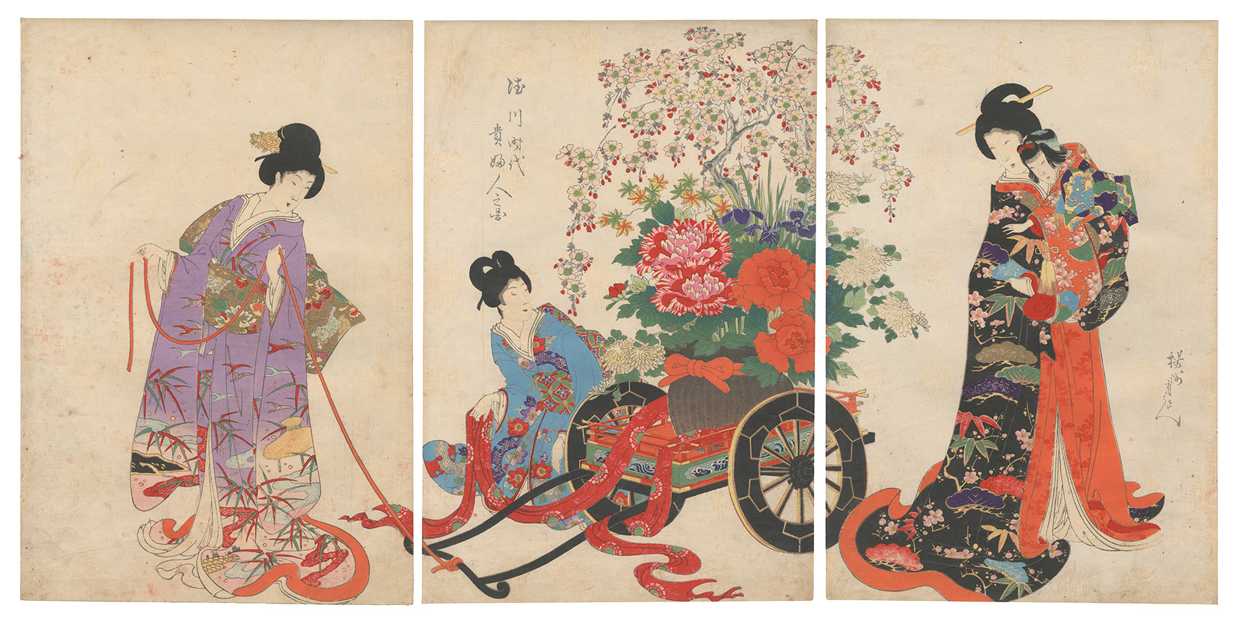 Chikanobu “Ladies of the Tokugawa Period”／