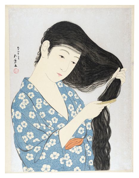 Hashiguchi Goyo “Combing the Hair”／