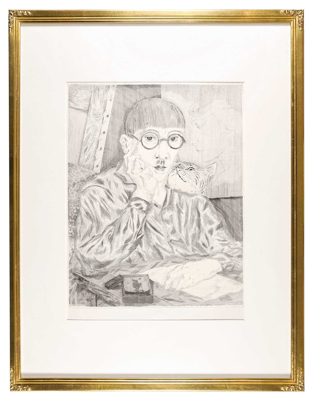 Fujita Tsuguharu (Leonard Foujita) “Autoportrait”／