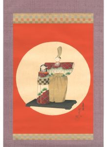 <strong> Ota Masamitsu</strong><br>Standing Hina Dolls