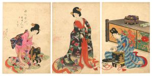 Ladies of the Tokugawa Period / Kai-awase / Chikanobu