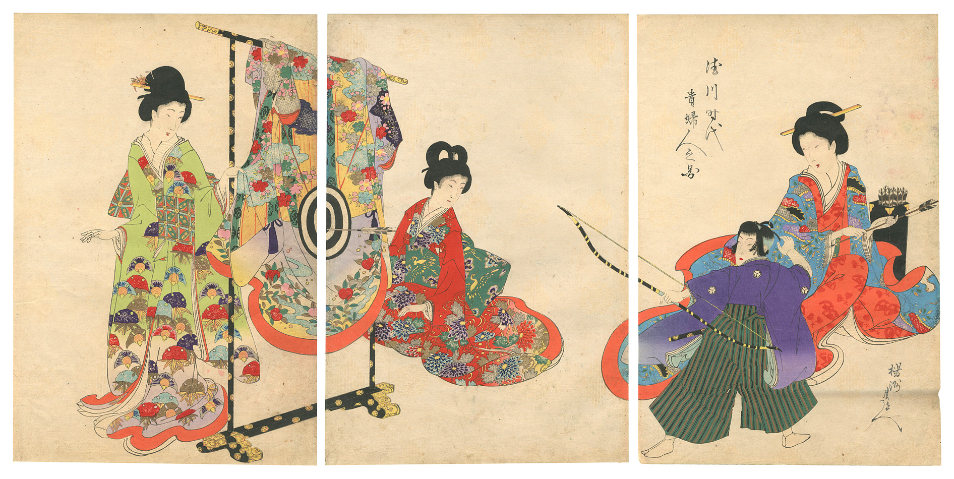 Chikanobu “Ladies of the Tokugawa Period”／