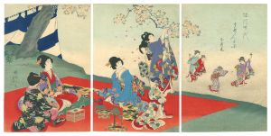 Ladies of the Tokugawa Period / Cherry-blossom Viewing / Chikanobu