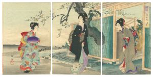 The Twelve Months / Mid-spring / Chikanobu