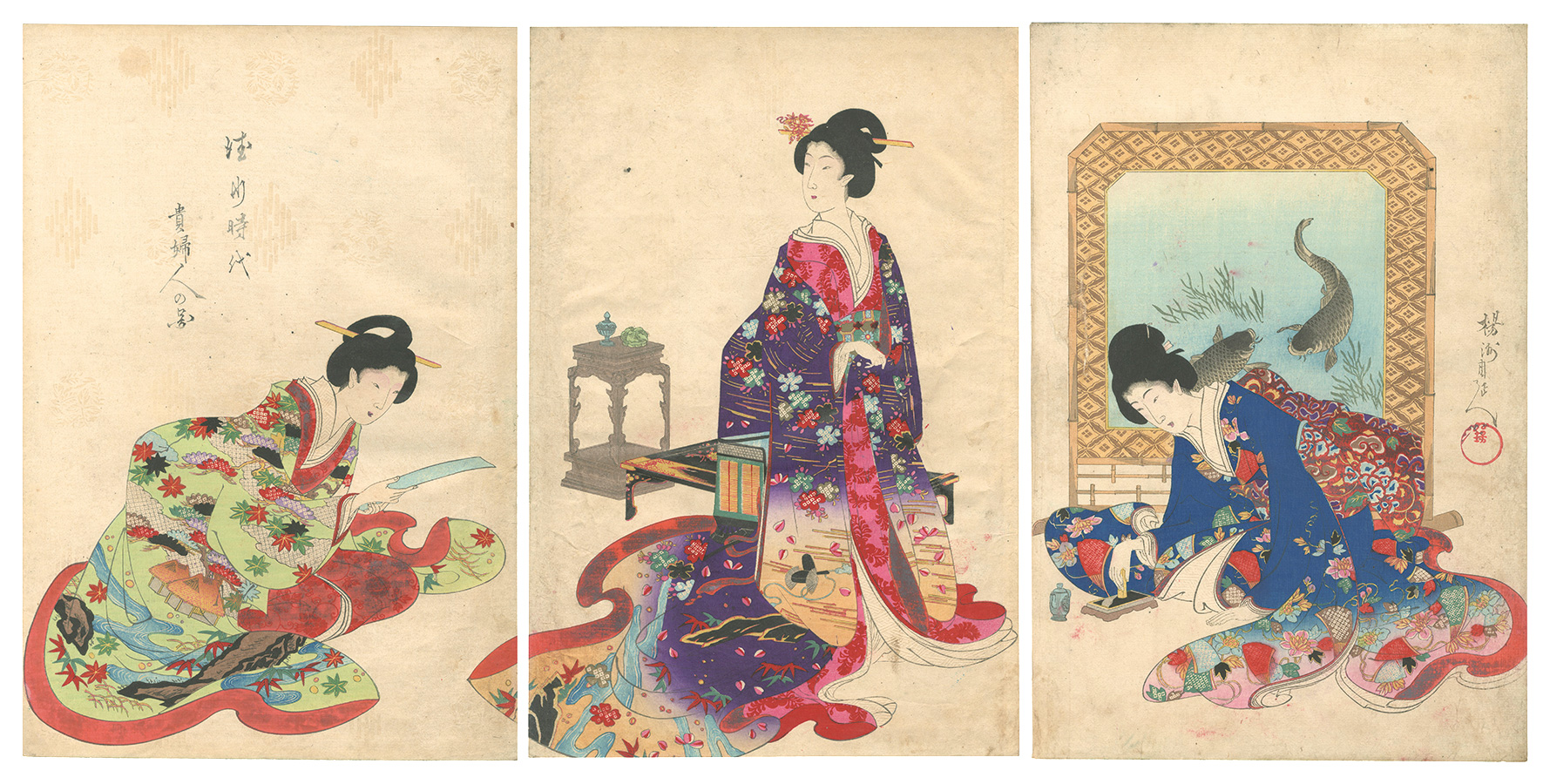 Chikanobu “Ladies of the Tokugawa Period”／