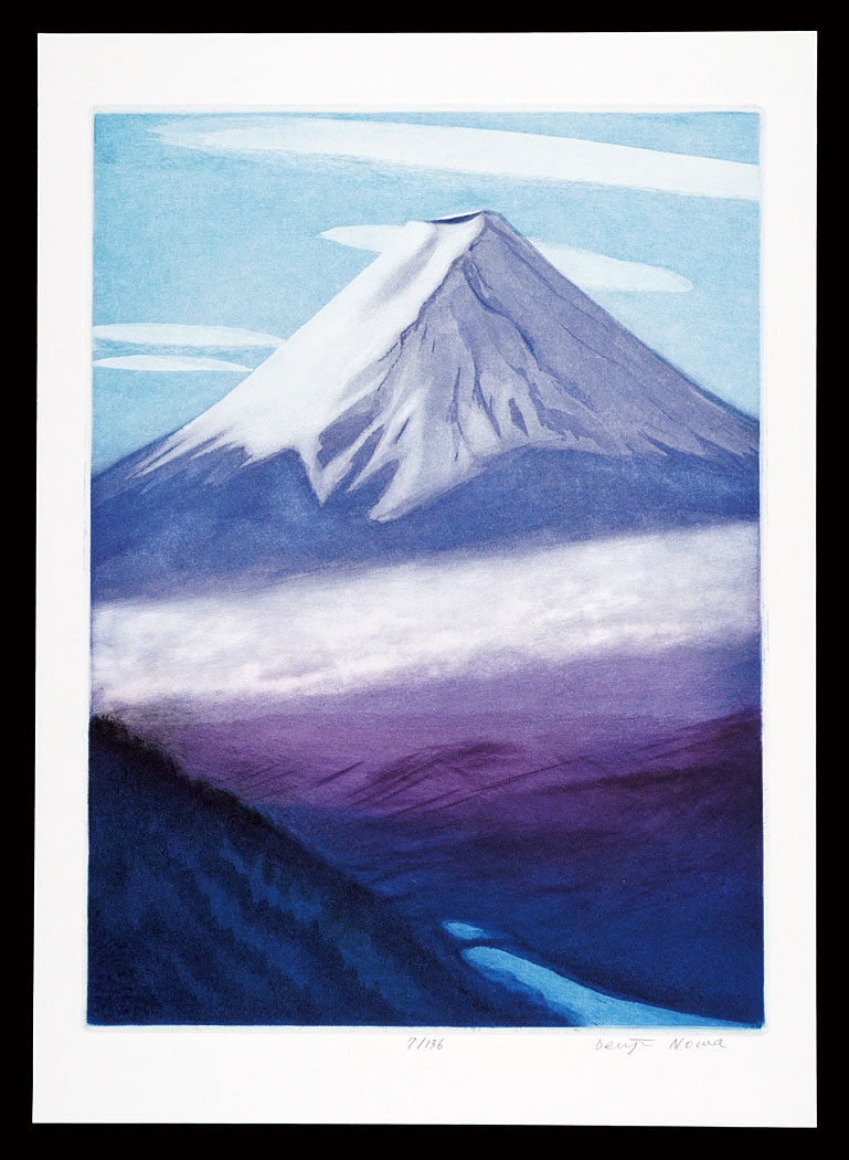Noma Denji “Thirty-six Views of Mt. Fuji in the HEISEI period / Early Spring at Mount Fuji”／