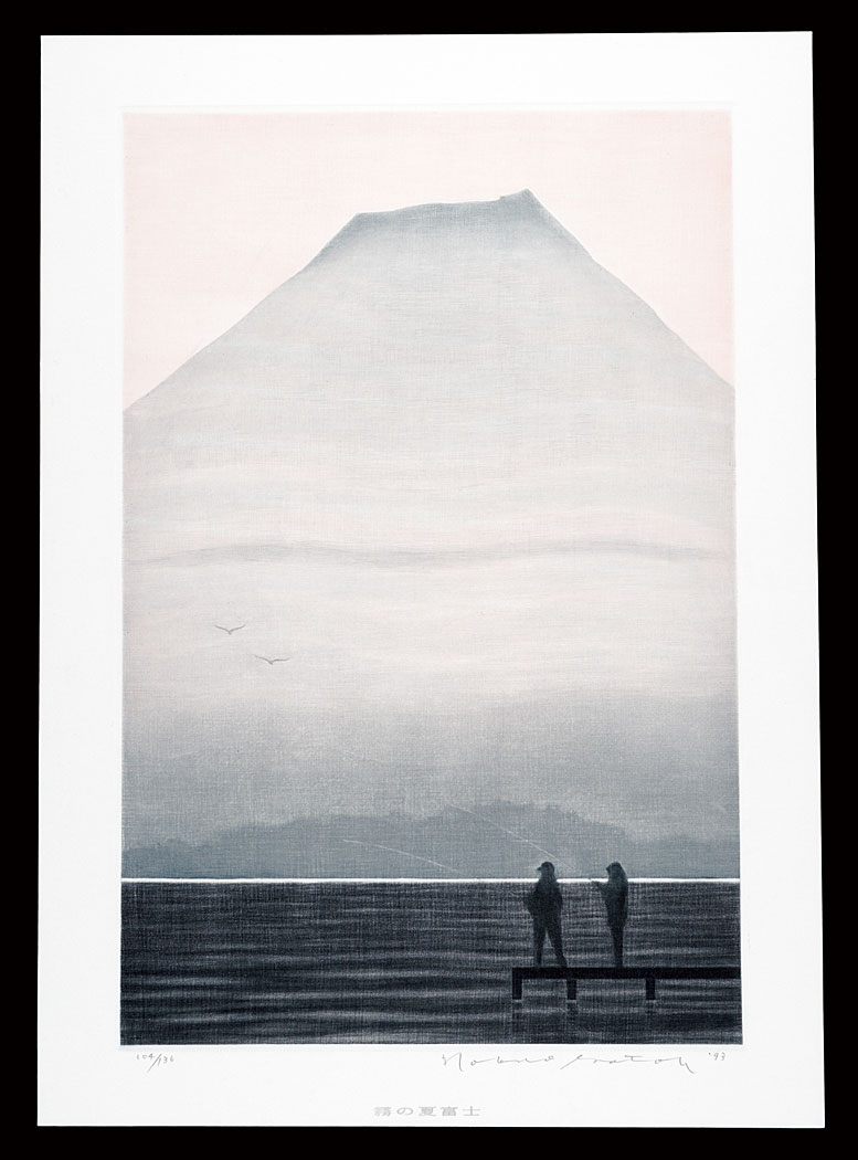 Sato Nobuo “Thirty-six Views of Mt. Fuji in the HEISEI period / Foggy Mount Fuji in Summer”／