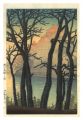 <strong>Kawase Hasui</strong><br>Dawn at Okayama Castle