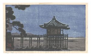 Hanga New One Hundred Views of Japan / Ukimido, the Floating Hall / Mori Doshun