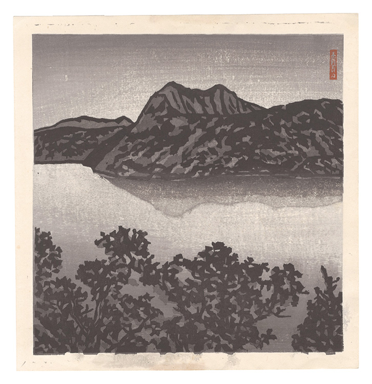 Shimosawa Kihachiro “Hanga New One Hundred Views of Japan / Lake Mashu”／