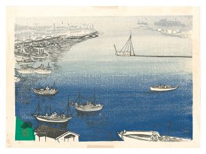 Hanga New One Hundred Views of Japan / Hachinohe Port / Matsuo Shosuke