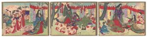 Newly Selected Records of the Taiko Hideyoshi / Toyotomi Hideyoshi Viewing the Cherry Blossoms at Daigo-ji / Toyonobu