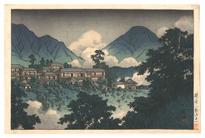 Kankai-ji Temple in Beppu / Kawase Hasui