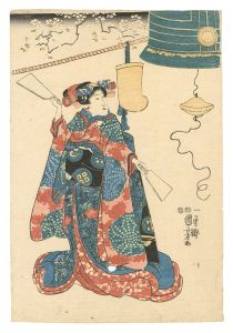 Kabuki Play: Kyo-ganoko Musume Dojo-ji / Kuniyoshi