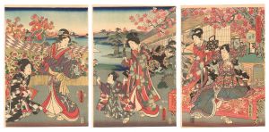 Toyokuni III/Annual Events of Wakamurasaki / The Ninth Month[若紫年中行事之内　菊月]