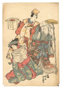Kabuki Play: Hatsu zakura Onoe Iwafuji  / Yoshifuji