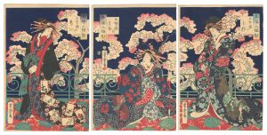 Triptych of the Pleasure Quarters / Yoshitora