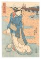 <strong>Kunisada I</strong><br>Bridges in Edo / Eitai Bridge