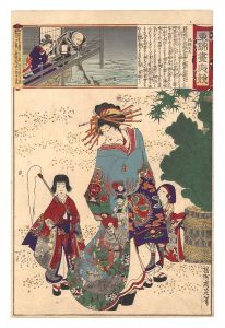 Chikanobu/Eastern Brocade: Comparison of Day and Night / The Hell Courtesan[東錦昼夜競　地獄太夫]