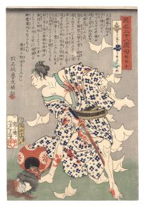 Yoshitoshi/Heroes for the Twenty-eight Lunar Lodges, with Poems / Fukuoka Mitsugi[英名二十八衆句　福岡貢]