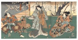<strong>Toyokuni III</strong><br>Kabuki Play: Ume Yanagi Sakiga......