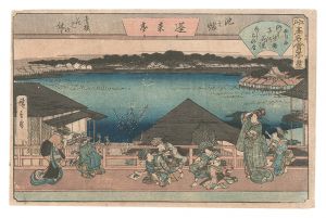 Famous Restaurants of Edo / Ikenohata / The Horaitei Restaurant / Hiroshige I