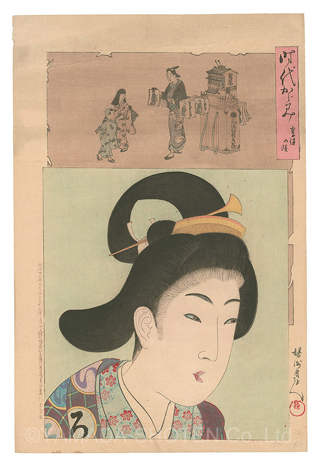 周延｢時代かがみ　享保の頃｣／