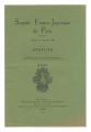 <strong>Societe Franco-Japonaise de Paris -Statuts-</strong><br>