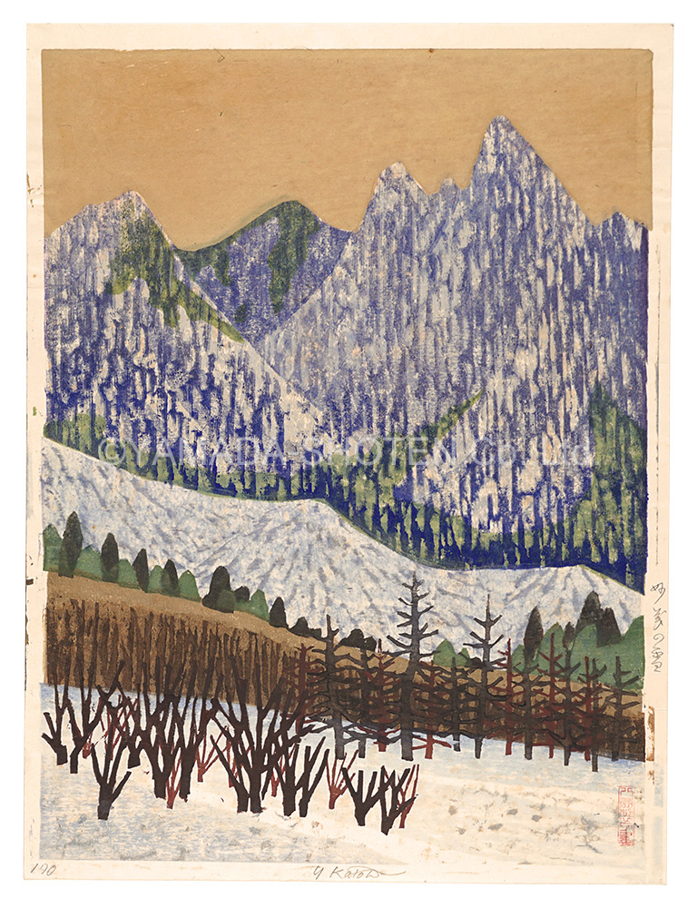 加藤八洲｢妙義の雪｣／