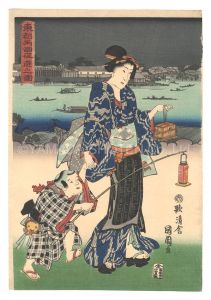 Evening Amusements at Ryogoku in the Eastern Capital / Kunichika