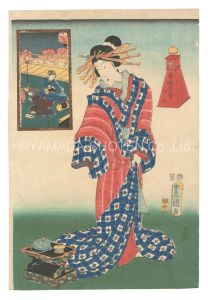 Twelve Hours of Springtime Amusements / The Hour of the Dog / Toyokuni III and Kuninobu