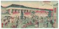 <strong>Hiroshige III</strong><br>Brick Buildings along the Ginz......