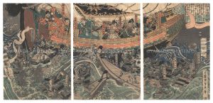 Sadahide / Ghosts at Daimotsu Bay [大物の浦罔像の図]