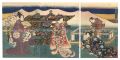 <strong>Toyokuni III</strong><br>A Doll Couple with Slender Eye......