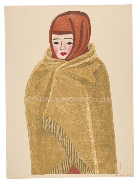 Maekawa Senpan “Woman with a Shawl (tentative title)”／