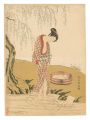 <strong>Harunobu</strong><br>Woman Bleaching Cloth under a ......
