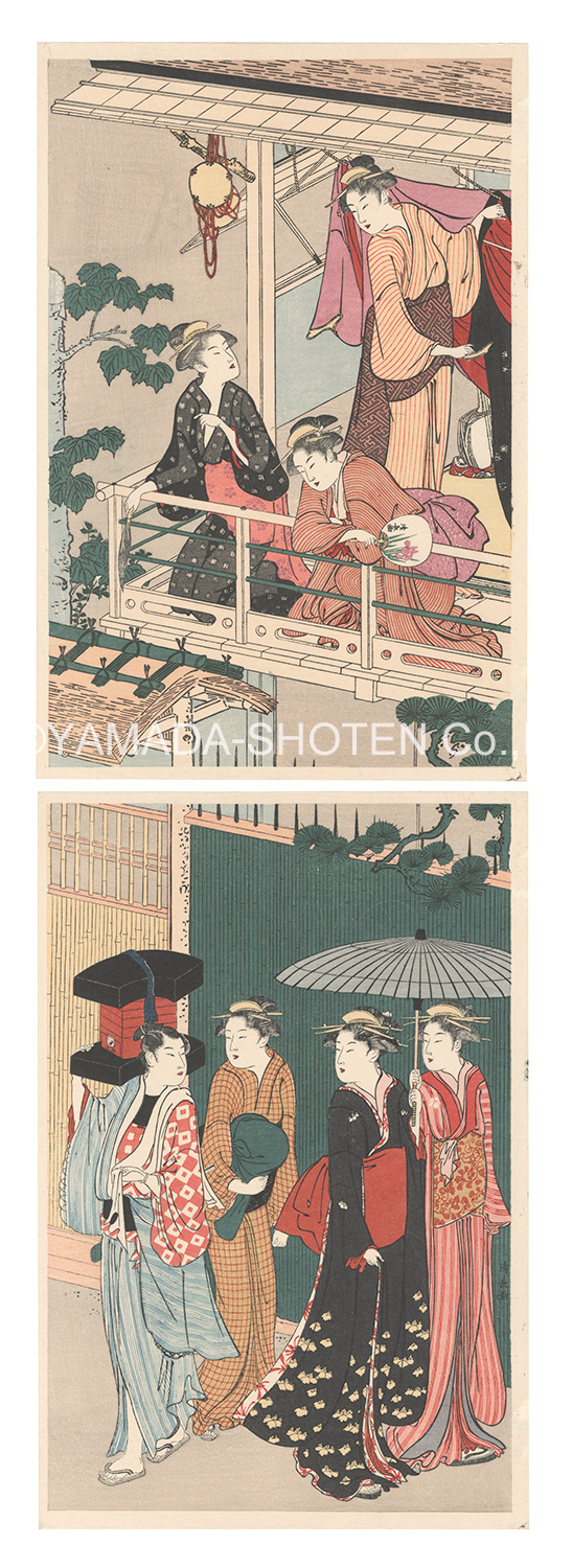 Kiyonaga “Fan Peddler【Reproduction】”／