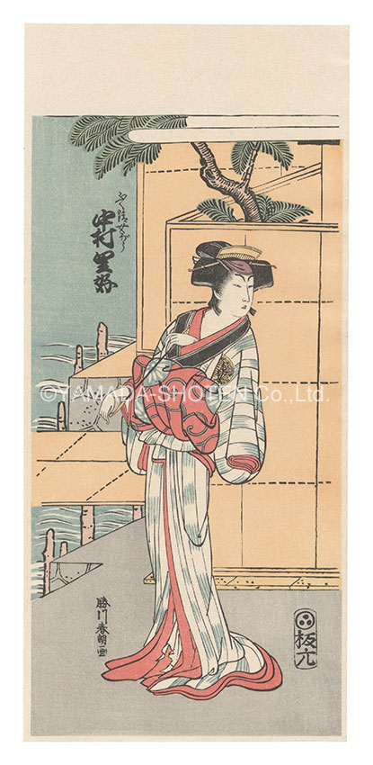 Hokusai “Actor Nakamura Riko as the Wife of Fukukiyo【Reproduction】”／