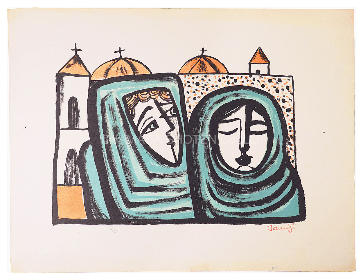 Kitagawa Tamiji “Women Before the Church”／