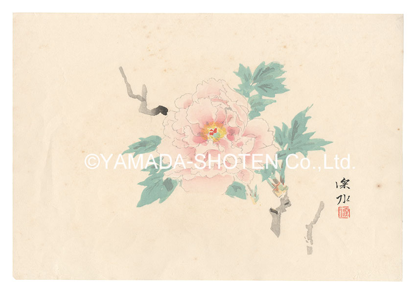 伊東深水｢牡丹（仮題）｣／