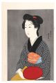 <strong>Hashiguchi Goyo</strong><br>Waitress with a Red Tray【Repro......