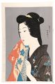 <strong>Hashiguchi Goyo</strong><br>Woman with a Towel【Reproductio......