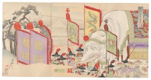 Chikanobu/Chiyoda Outer Palace / Viewing the Sanno Festival[千代田之御表　山王祭礼上覧]