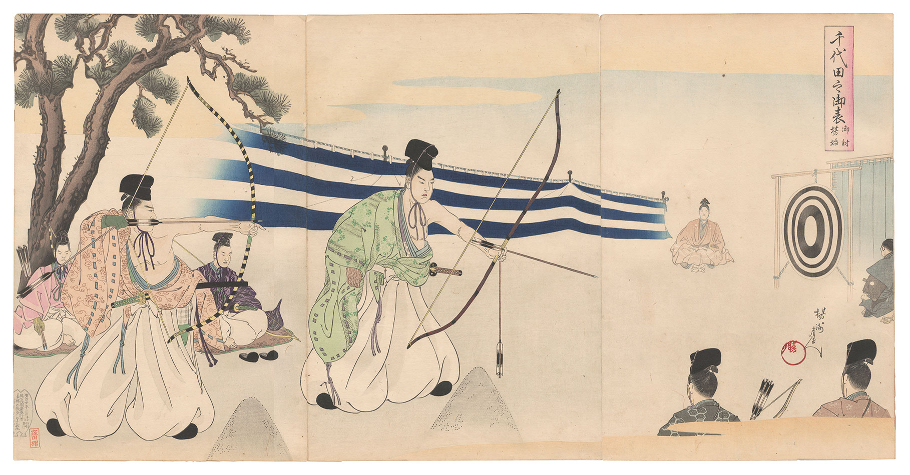 Chikanobu “Chiyoda Outer Palace / Ibahajime”／