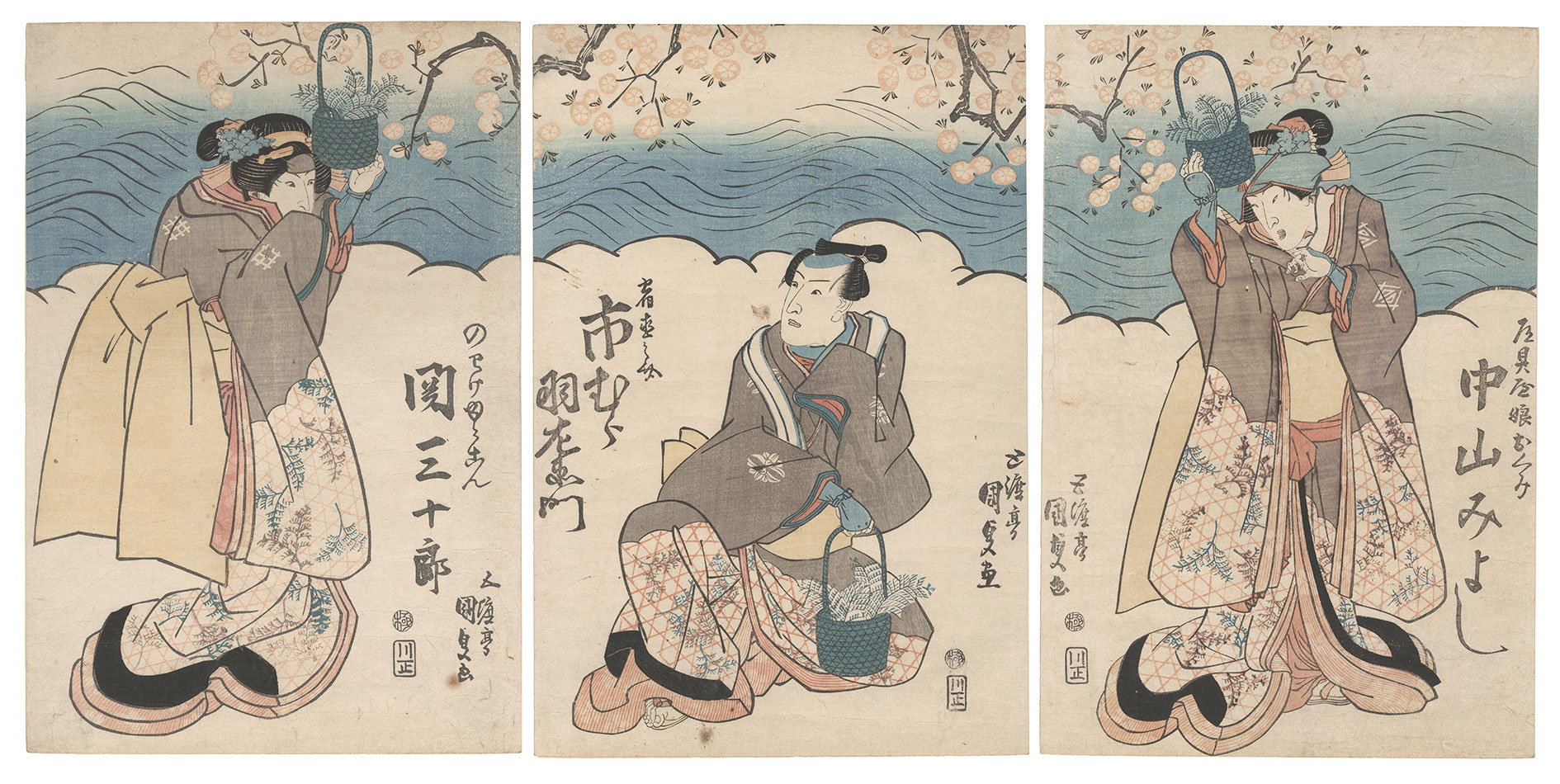 Kunisada I “Scene from a Kabuki Play”／