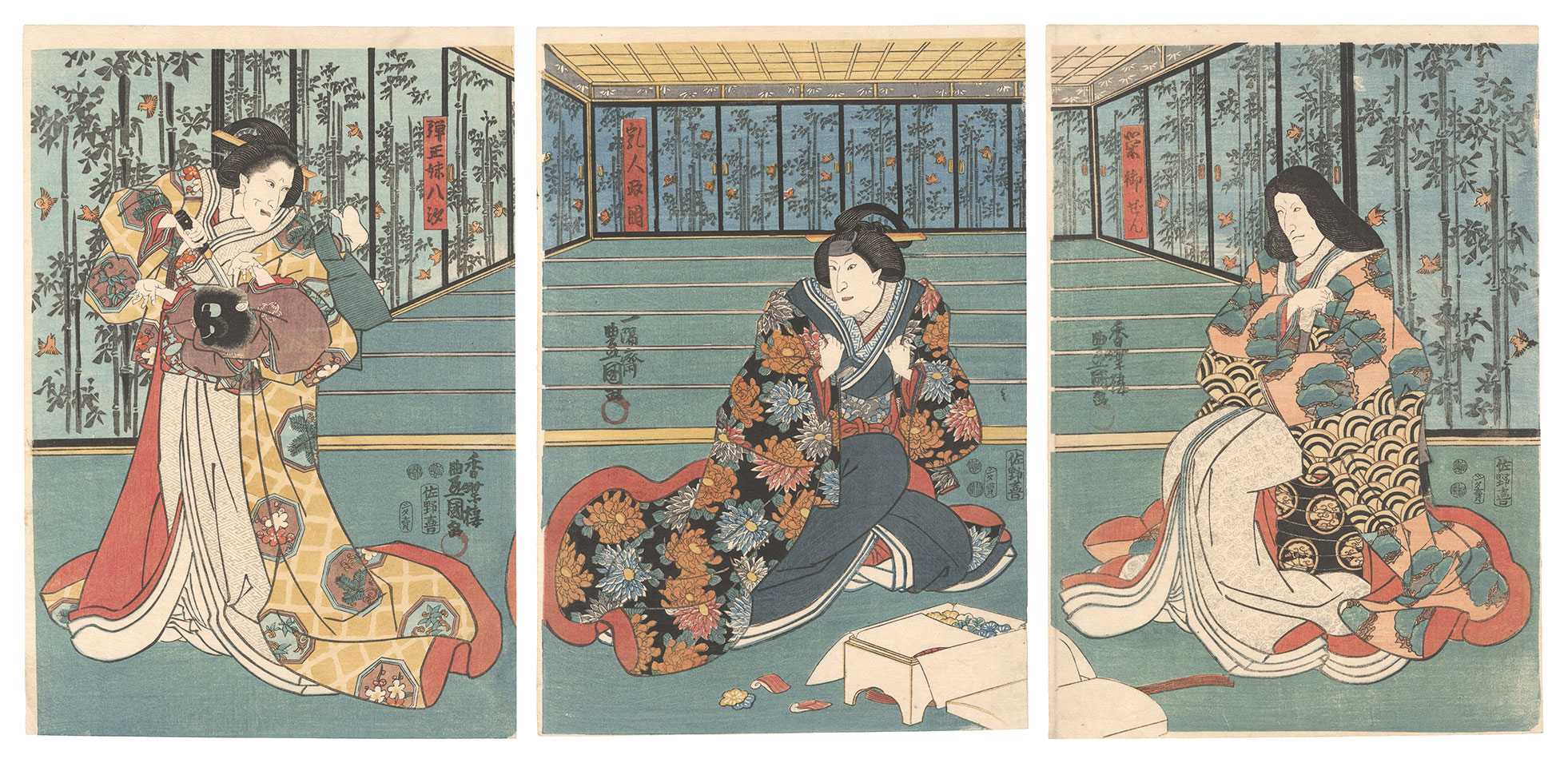 Toyokuni III “Scene from a Kabuki Play”／