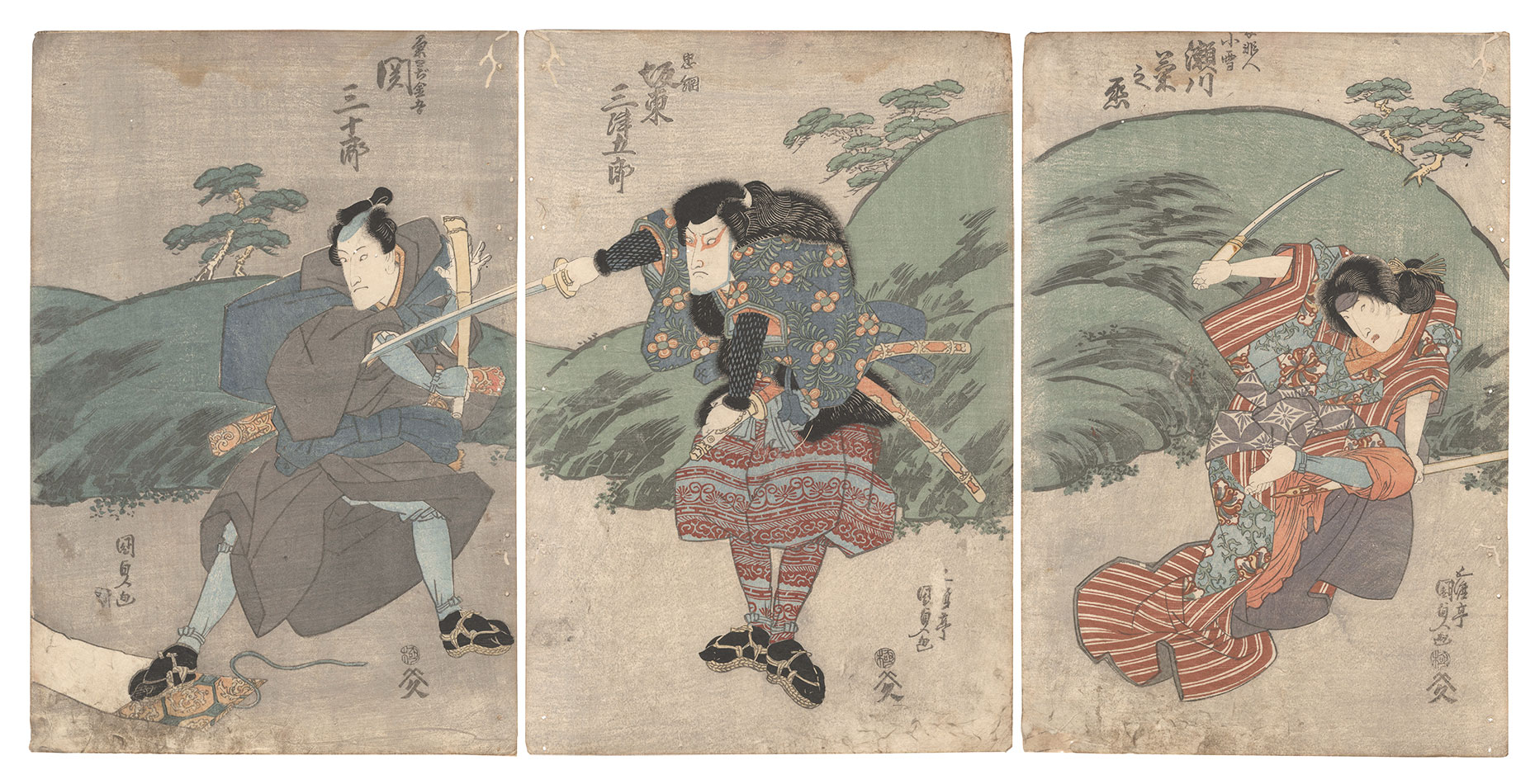 Kunisada I “Scene from a Kabuki Play”／
