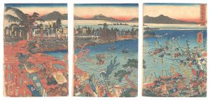 Yoshitora/The Great Battle of the Uji River[宇治川大合戦図]